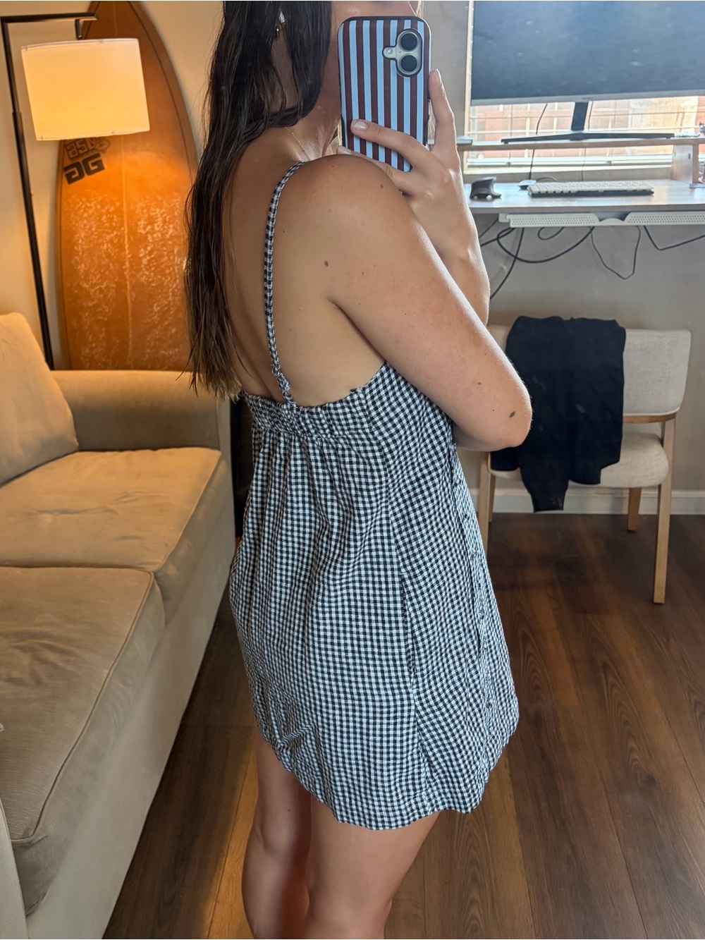 Gingham Slip Dress - Black & White
Abercrombie & Fitch - Picture 3 of 7